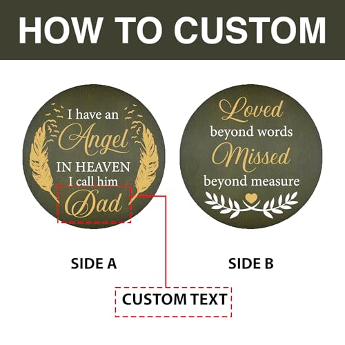 Image of ASTARIN Memorial Angel 36 inch Wind Chimes, Personalized Name Sympathy Wind Chime, in Memory of Loss Mom Loved One, Large Deep Tone Bereavement Windchimes for Outside Clearance(Produced in Texas)