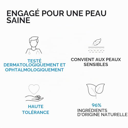 Uriage Eau Micellaire Thermale - Peau Normale à Sèche - Visage & Yeux - 3-en-1 : Nettoie, Démaquille et Apaise - Sans Rinçage - Parfum Fruité et Floral - 96% d’Ingrédients d’Origine Naturelle - 500ml
