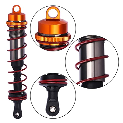 Acekeeps 4-Pack Rc Aluminum Oil Shocks Dampers 120Mm & 140Mm Upgrade Parts For Arrma Typhon 3S Granite Big Rock 3S Losi Hpi 1/8 Buggy Truggy On-Road Off-Road Truck Car #TOP1
