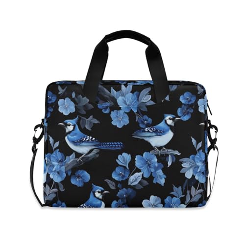 Bolso maletín para laptop 15.6 pulgadas azul y negro miniatura 1