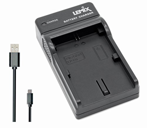 Lemix (CAN-LPE6) Ultra Slim USB Charger compatible with Canon LP-E6 / LP-E6N / LP-E6NH Batteries & Listed Canon EOS R and EOS D Series Cameras and XC10 / XC15