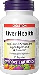 Webber Naturals Liver Health with Milk Thistle, Schisandra, Alpha Lipoic Acid & Turmeric, 65 Capsules