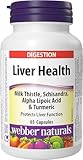 Webber Naturals Liver Health with Milk Thistle, Schisandra, Alpha Lipoic Acid & Turmeric, 65 Capsules