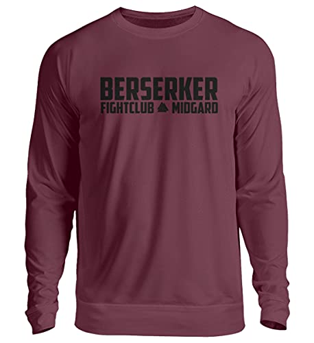 Pull unisexe Berserker Fightclub Midgard rouge taille M confortable
