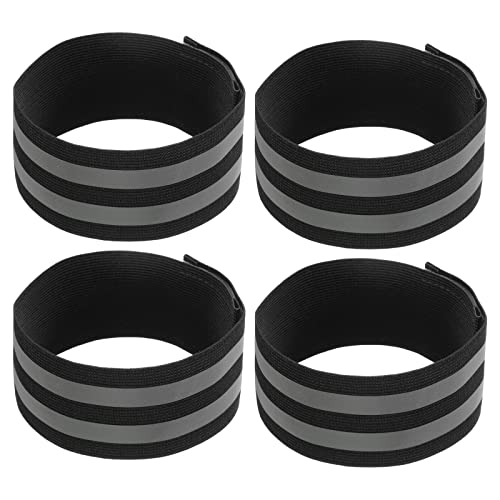 M METERXITY 4 Pack Reflective Bands, Safety Reflector Tape Strip, High Visibility Reflective Running Gear