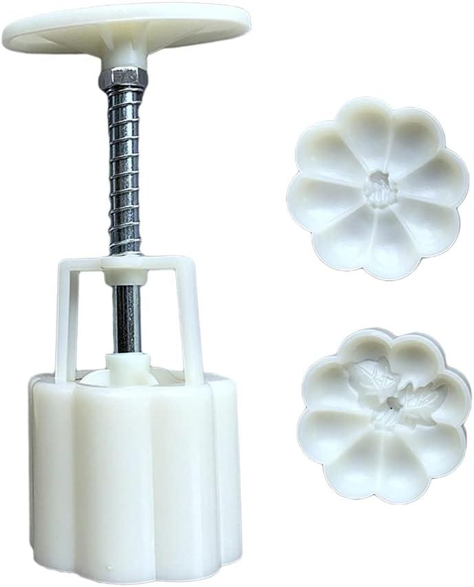 Round Pumpkin Mooncake Mold with 2 Stamps 65g Mid Autumn Festival DIY Hand Press Cookie Dessert Cutter Pastry Decoration