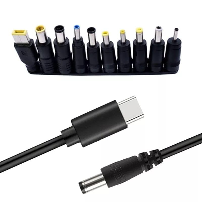 USB-C Type-C to DC Power Cable Set, 10 Connectors, 5.5x2.5mm, 4.0x1.7mm, 3.5x1.35mm (B0DD41ZN6M) Amazon Price History, Amazon Price Tracker
