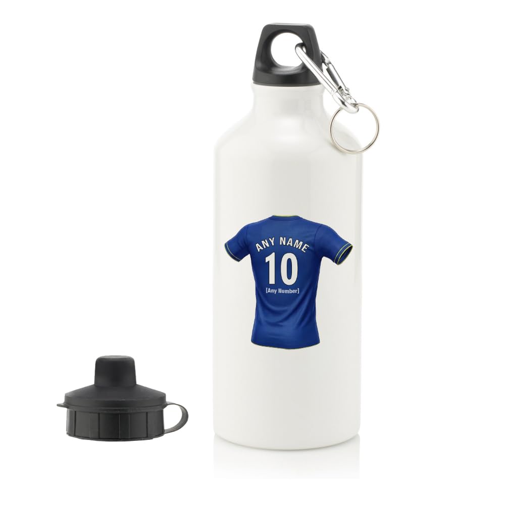 UNIGIFT Personalised Gift - Birmingham Fan 600 ml Water Bottle (Royal Blue Football Jersey Design) Custom Name Message - Small Heath B9 Club