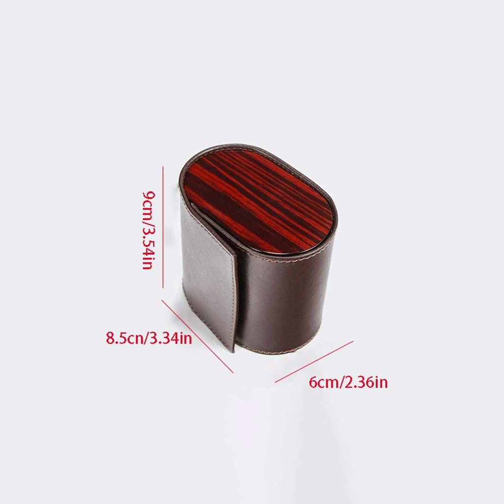 XBTGS Caja expositora portátil individual para reloj, caja de regalo, caja de almacenamiento de viaje para hombres,