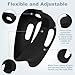 SPEDOL Snore Chin Strap for Sleeping: Comfort Sleep Anti Snoring Solution – Snore Stopper Device (Black)