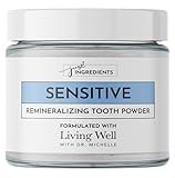 JUST INGREDIENTS Sensitive Remineralizing Tooth Powder | Fluoride-Free Hydroxyapatite Formula | Supports Daily Comfort for Sensitive Teeth