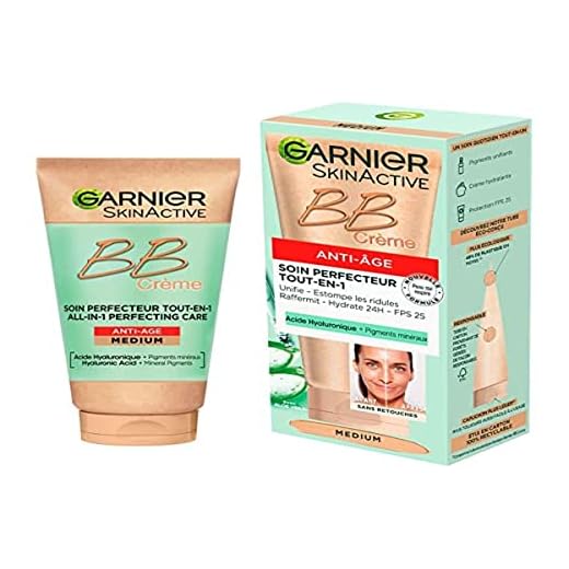 Garnier BB grädde anti-åldrande ljus tonad fuktighetskräm SPF 15, lysande & stärkande anti-rynkor kräm med mineralpigment 50 ml