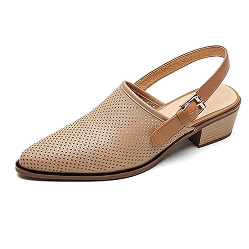 Escarpins spartiates kaki au design classique et hollow