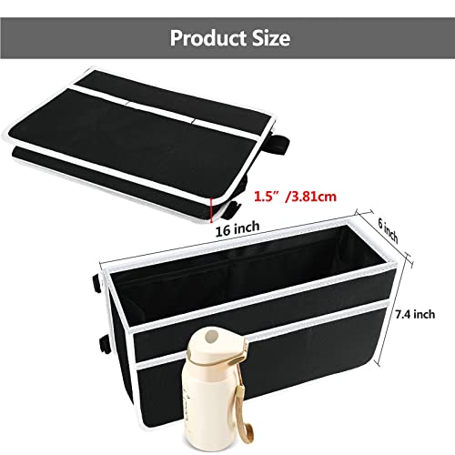 Walker Bag, Foldable Equipped With 6 Elastic Straps, Stronger Than Other Walker Basket, Basket For Walker With Multiple Pockets & Never Tipping Over, Best Gift For Elders And Family - Black #TOP3