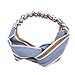 Produktbild JIFNCR Frauen Kreuz Stirnband Graceful Damen Mädchen Elastic Twist Headwrap Stirnband Gestreiften Haarschmuck Haarbänder Casual Decor Haarschmuck, Hellblau