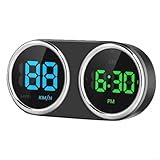 CWOQOCW Compteur de vitesse GPS multicolore avec horloge numérique KM/H MP/H Système de surveillance de la vitesse pour tableau de bord de voiture