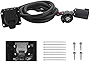 VASTAUTO 56070 7-Foot 7-Pin Trailer Wiring Harness Extension with Connector for Vehicle-Side Truck Bed,Fit for Chevy Dodge Ram GMC Ford Toyota Nissan