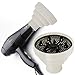WAJIAYON Universal Collapsible Hair Dryer Diffuser Attachment-Foldable Portable Travel and Easy Storage Hair Diffuser Fit Most Hair Dryers with Nozzle Diameter D-1.575Inch to 1.968 Inch (4-5cm)- Stone