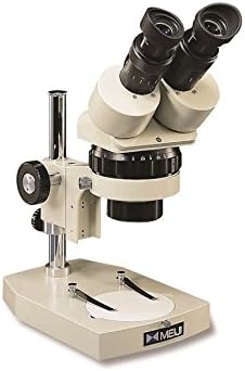 MEIJI TECHNO AMERICA EMZ-5TR-MA502 KBL Zoom Stereo Microscope, Trinocular Head, Large Stand, 330 mm W x 380 mm L Base