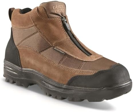 Guide Gear Men's Silvercliff II Mid Zip Hiking Boots Waterproof Outdoor Shoes | Image 5