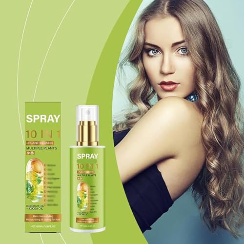 Spray capilar hidratante 10 en 1 con keratina vegetal 3.527 oz miniatura 5