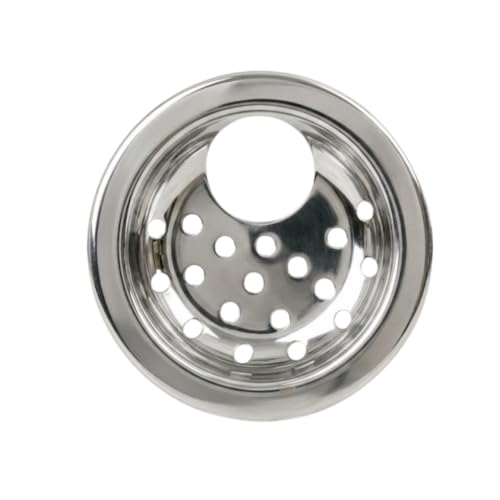 Image of NEW WARE 4 Inch Round Stainless Steel Floor Drain Chrome Finish Bathroom Jali Water Drain Grating Anti Clog Rust Resistant Floor Trap Cover for Bathroom Kitchen Balcony Heavy Duty Durable Pack of 1