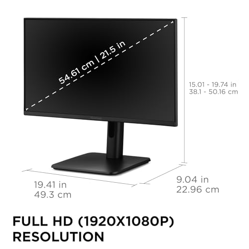 Image of ViewSonic VG2242 22 Inch 1080p Monitor, VA Display with 120Hz for Smooth Home and Office Productivity, Advanced Ergonomics, HDMI, DisplayPort, VGA, and USB Inputs