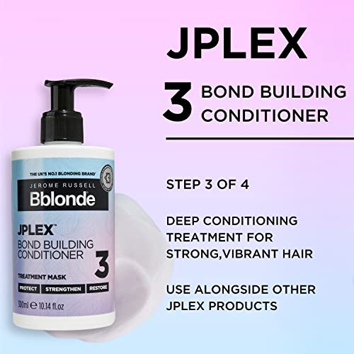 Jerome Russell Bblonde JPLEX 3 Bond Building Conditioner- Hair Treatment To Protect, Strengthen & Restore Hair - Image 2