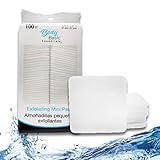 Mini Facial Exfoliating Pads, 100 Count per Pack: Makeup Remover and Cleanser Sponges for Face, Suitable for All Skin Types