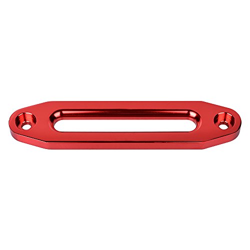 amopacorp Anodized Red 10 Inch Hawse Fairlead 8000-15000 lbs for Synthetic Winch Rope Recovery Truck Ramsey KFI