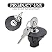 Gas Cap Fuel Tank Cap, Locking Fuel Tank Gas Cap, Car Locking Fuel Cap Cover 8U5Z-9C268-B, Gas Cap Lock and Keys for Ford Edge Escape Expedition Lincoln MKS MKT Mercury Mountaineer