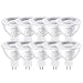 Eofiti 10X Ampoules Mr16 Gu5.3 LED 7W Équivalent à 60W Halogène Lampe MR 16 COB LED AC DC 12V Spot led GU 5.3 Blanc Froid Eclairege 6000K Lumière 600lm avec Angle de Faisceaux 38°Ra 83 Non Dimmable
