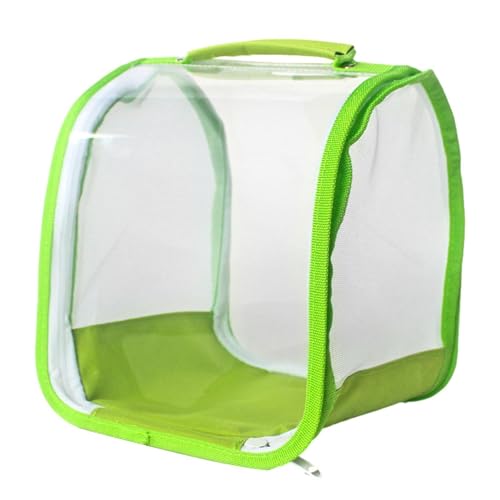 Red de orugas - Jaula de red plegable con asa , cercado para recoger en interiores y exteriores | Soporte para mascotas, 9,84 x 9,84 x 9,84 pulgadas