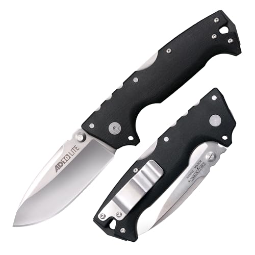 Image of Cold Steel AD-10 Lite 3.5 inch AUS10A Steel Ultra-Sharp Blade 5.25 inch GFN Handle Tactical Folding Knife with Tri-Ad Locking Mechanism