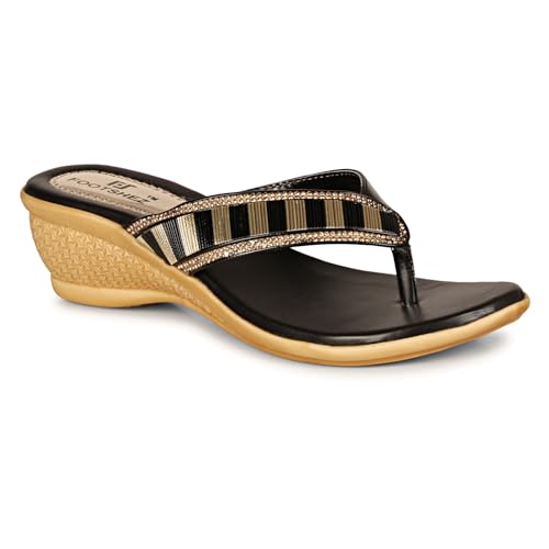 Image of Footshez womens F-1292-black 42Fashion Slippers