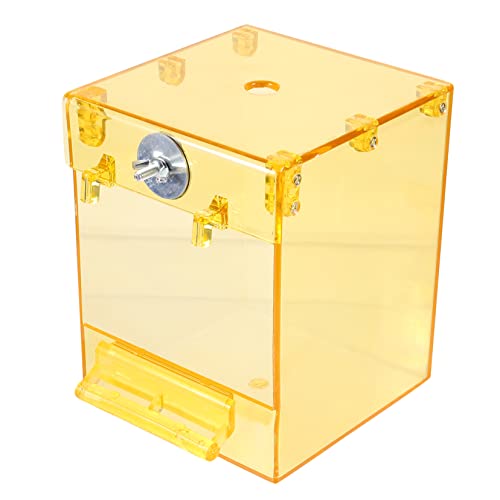 POPETPOP Parrot Bath Box Transparent Hanging Bird Shower Tub for Cage Bathing Accessory for Parakeets and Cockatiels for Cleaning and Relief