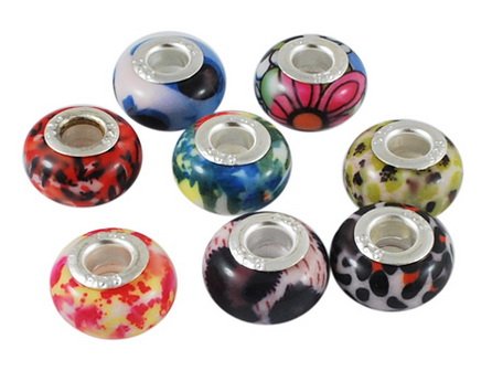 Pack of 10 Assorted Colorful Resin Charms