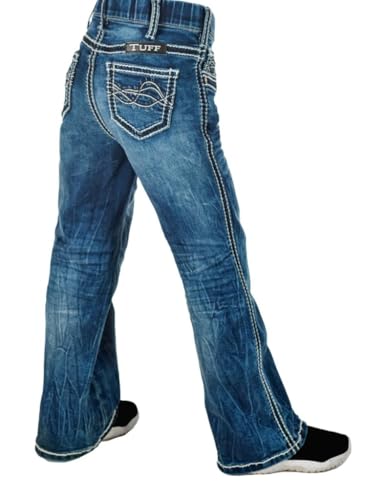 Cowgirl Tuff Western Jeans Girls Hurricane 8 Reg Medium Wash GULHUR4