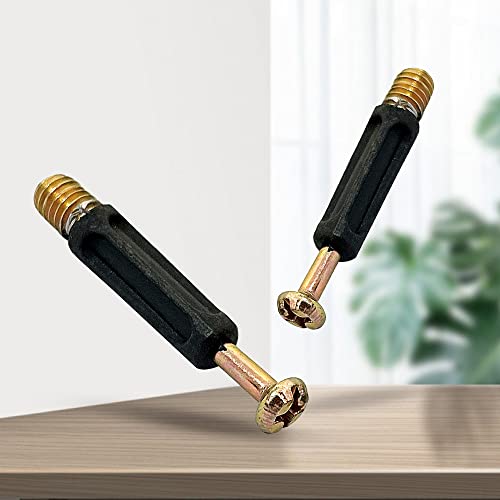 50 Sets Cam Lock Nuts,3 in 1 Furniture Connecting 15mm OD Cam Fitting