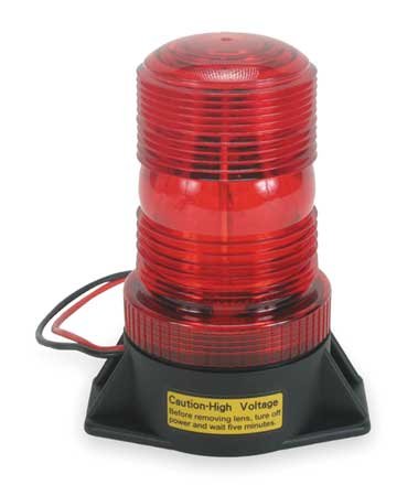 Warning Light, Strobe, Red, 12 to 80VDC