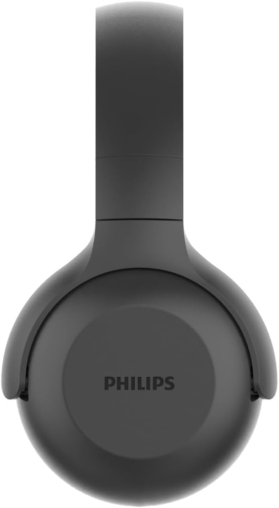 Philips On Ear Headphones UH202BK/00 Bluetooth On Ears (Wireless, 15 hour battery, Soft ear pads, Microphone, Foldable) Black