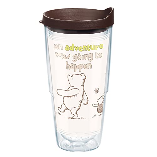 Image of Tervis Disney Winnie the Pooh Group Made in USA Double Walled Insulated Tumbler Travel Cup Keeps Drinks Cold & Hot, 24oz, Classic