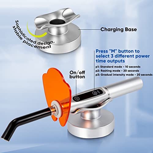 Foteaca Newest Rechargeable Kits For Led Curing Lighting Light Lamp Dental Tester Meter High Power Led-1123-K1 thumb #4