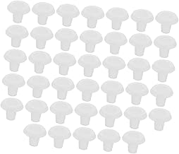 Garneck 40Pcs Plugue Cego Veneziano Cortina Tieback Ganchos Acessórios Cortina Trilho Cortina Persianas Horizontais Peças Persianas Plugue Trilho Inferior Persianas Verticais Botão