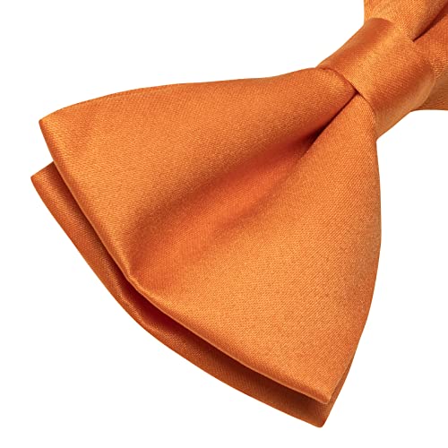 Image of YourTies Bow Ties for Men Pretied Bowties Solid Color Satin Bow Tie Formal Business Tuxedo Wedding Party Prom