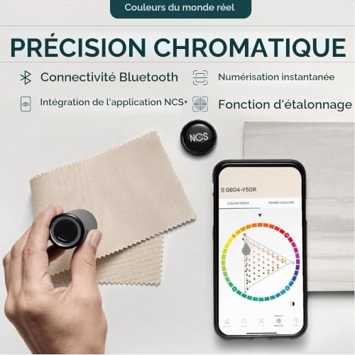 NCS Colourpin II | Multifonctionnel et durable | Technologie sans fil du futur | Poids - 0,065 kg, Dimensions - 8,5 x 3 x 15 cm – vue 4