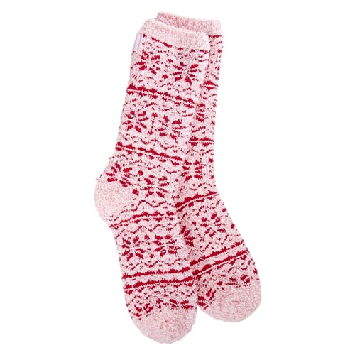 Image of World's Softest Cozy Collection Crew Socks - Smooth Multi Colors Cozy Socks - Knit Top Holiday Spirit Fashion Socks