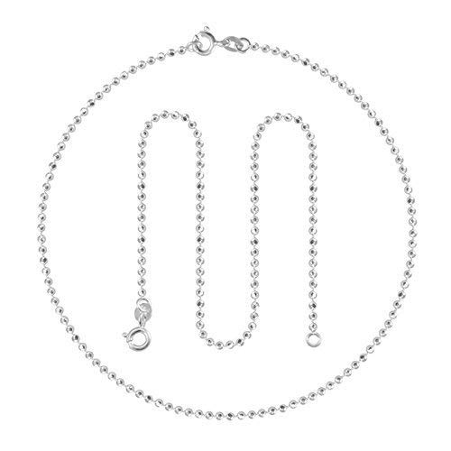 ELOISH Sterling Silver Ball Beaded Adjustable Anklets for Women (B017J6YUCQ) Amazon Price History, Amazon Price Tracker