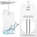 COIHAF 100 Pcs Large Plastic Shipping Tags with Wire Attached Heavy Duty Blank Waterproof Tags with String for Inventory Outdoor Labeling Equipment 4 3/4