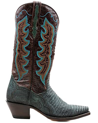 Dan Post Women's Rustic Exotic Lizard Western Boot Snip Toe - Dp800662
